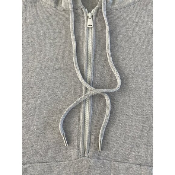 ATM Anthony Thomas Melillo Hooded Half Zip Poncho Gray Cashmere Womens XS/S $975 - Picture 5 of 15